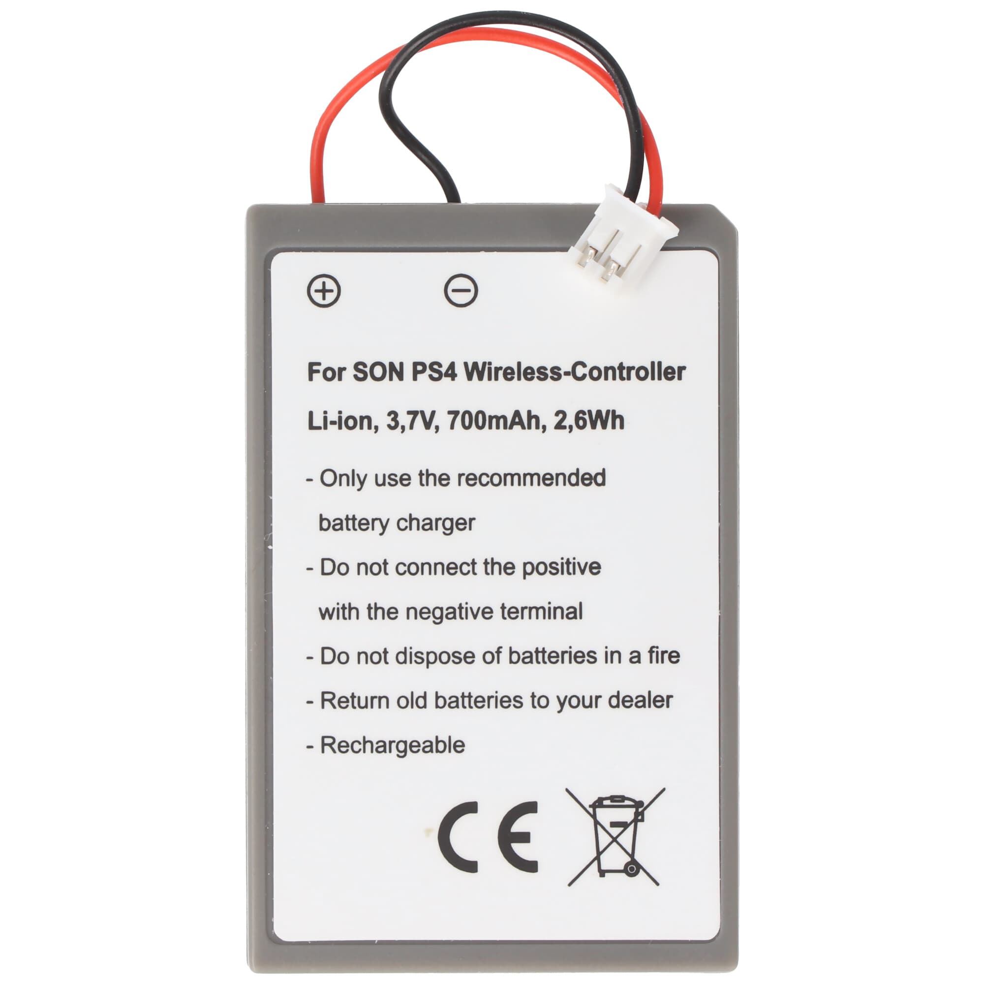 Batterie pour contrôleur Playstation PS4, 3,7 volts à 700mAh